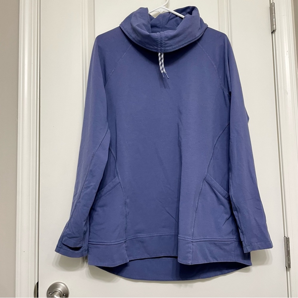 L.L. Bean Women's Blue Cowl Neck Sweater